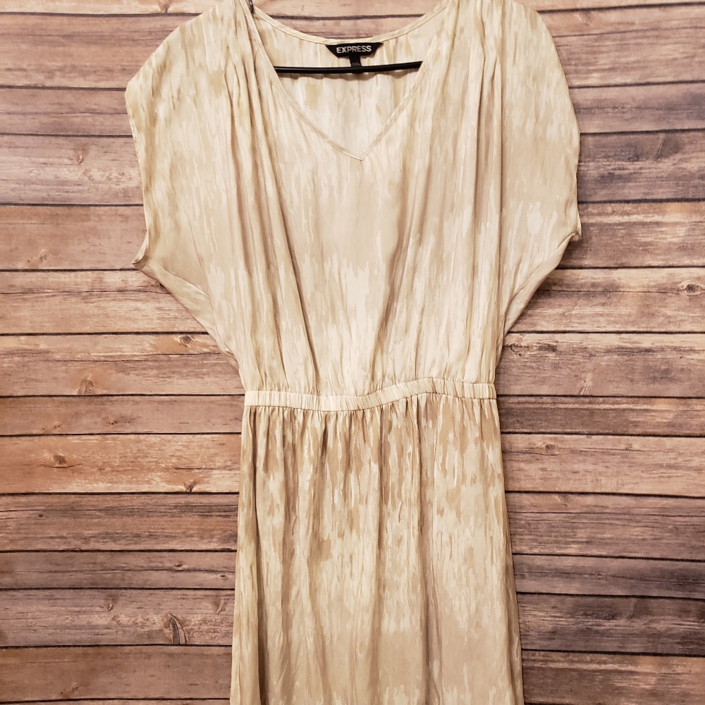 Express high low silky dress ladies size medium
